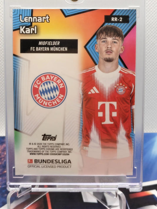 Lennart Karl Topps Chrome Bundesliga - All-Etch Rookie Rush 2025-26 Rookie / Ins
