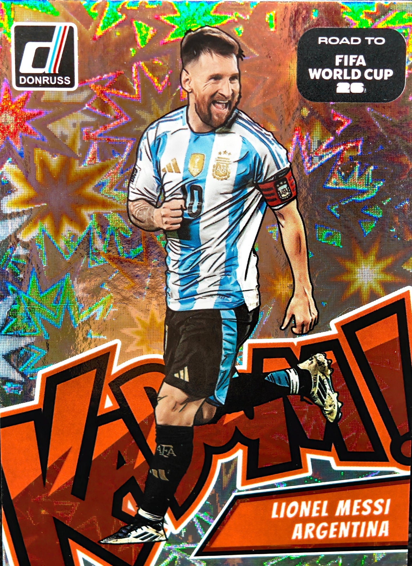 Lionel Messi Donruss Kaboom Road to FIFA World Cup 26