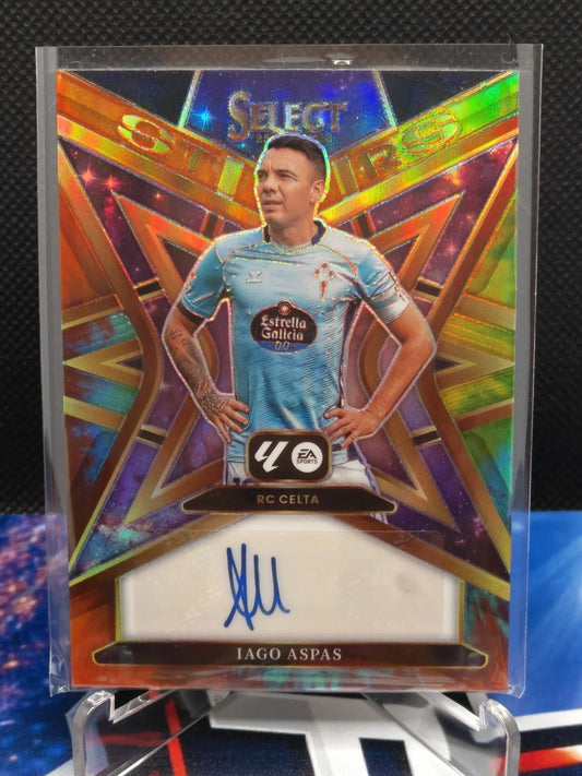 Iago Aspas Select La Liga - Stars Signatures Prizm 2025-26 Auto / Numbered Prizm /25