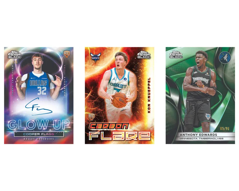2025/26 Topps Chrome Black NBA Basketball - Hobby Box