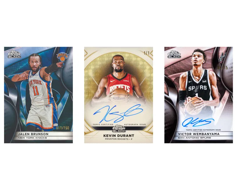 2025/26 Topps Chrome Black NBA Basketball - Hobby Box