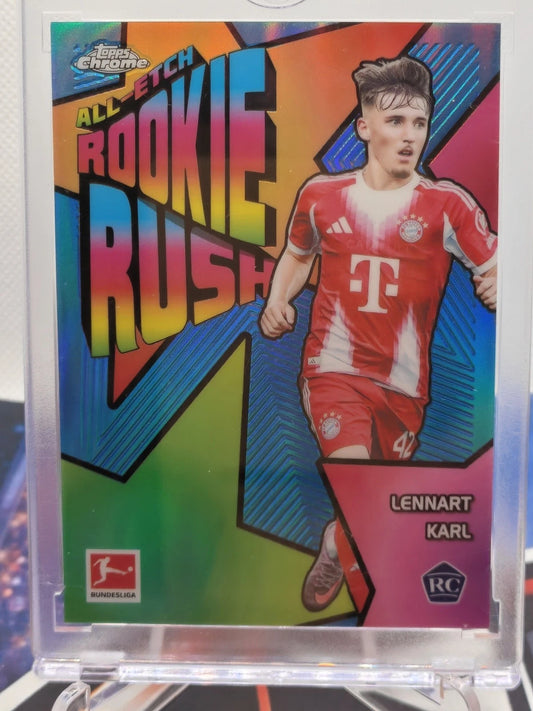 Lennart Karl Topps Chrome Bundesliga - All-Etch Rookie Rush 2025-26 Rookie / Ins