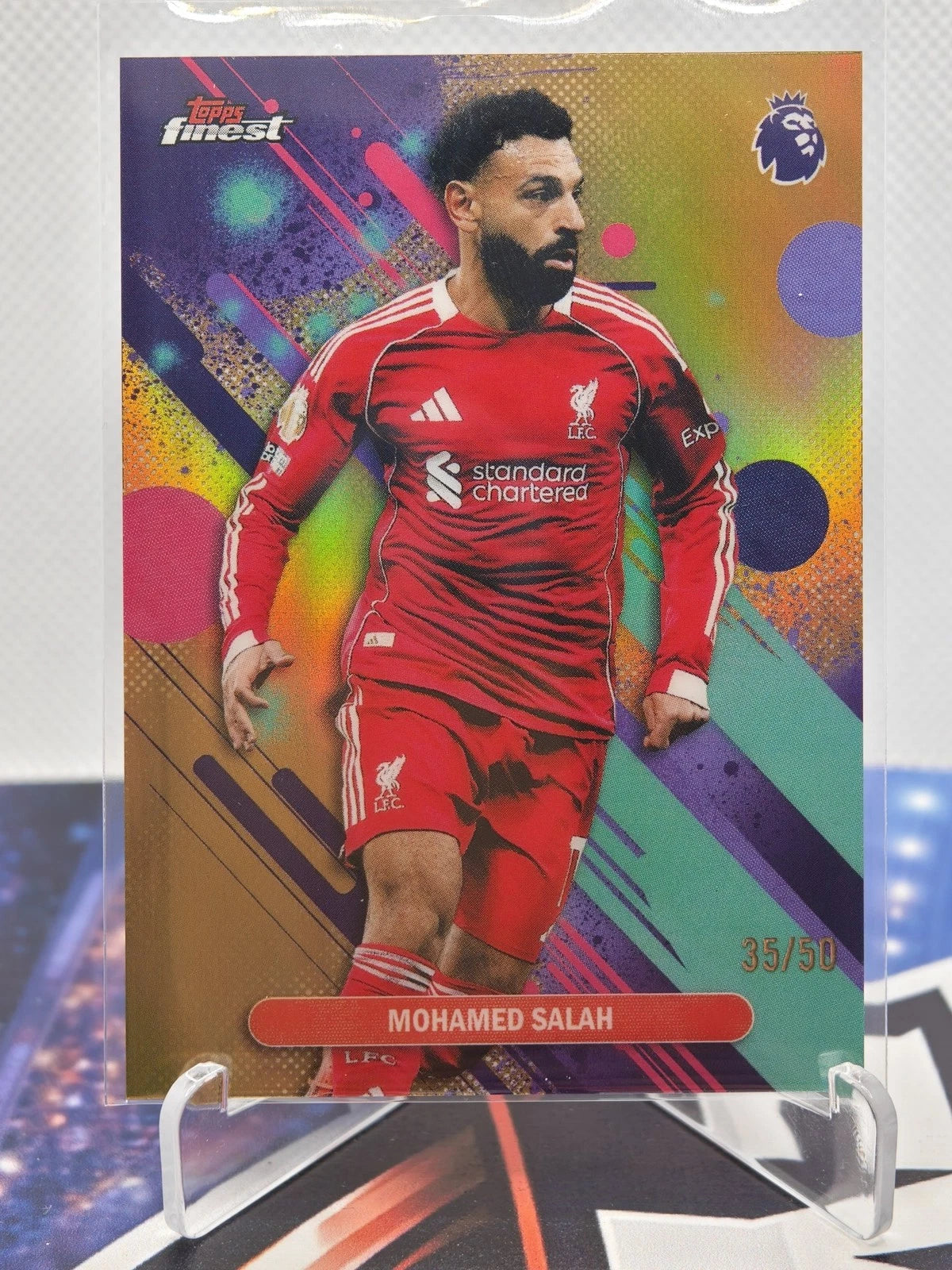 Mohamed Salah 2025-26 Topps Finest Premier League #56 Parallel /50 Liverpool