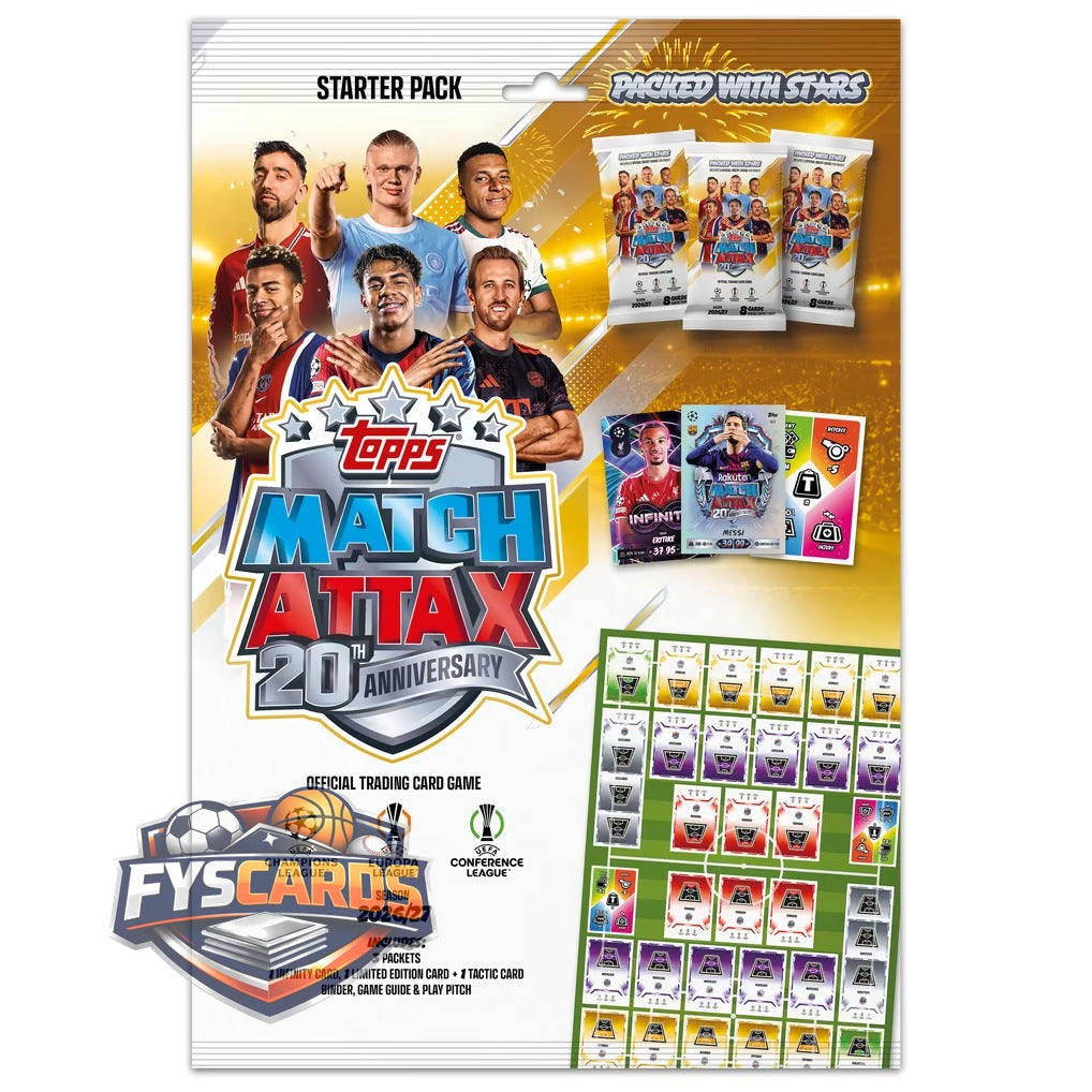 Topps Match Attax UCC 2026/27 - Starter Pack - 20th Anniversary