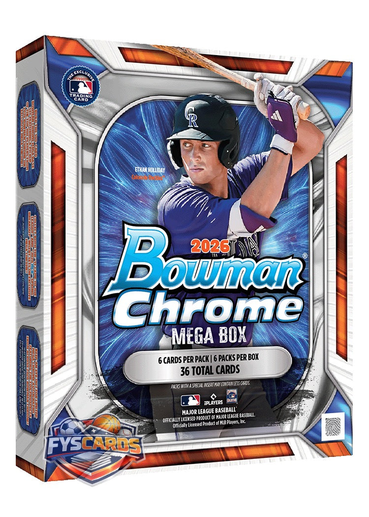 2026 Bowman Chrome Baseball - Mega Box