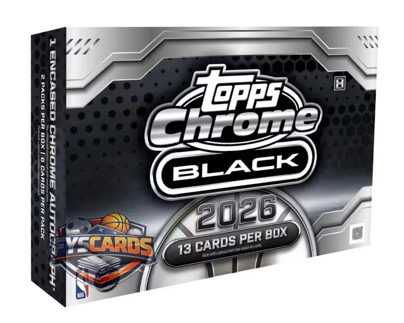 2025/26 Topps Chrome Black NBA Basketball - Hobby Box